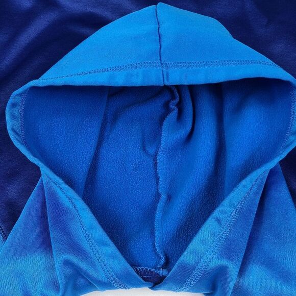 Justice Girls Blue "Hoops" Fleece Hoodie Jacket Size 10 - Picture 7 of 15